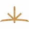 Ekena Millwork Alberta Rough Sawn Timber Gable Bracket, Western Red Cedar, 72"W x 39"H x 4"D x 4"F, 13/12 Pitch GBW072X39X0404ALB00RWR - alternate 1